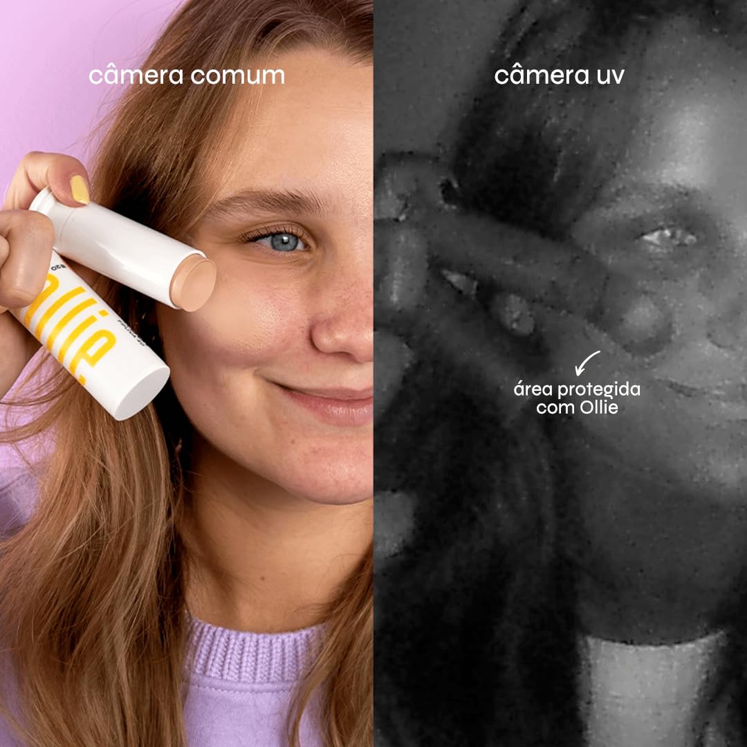 Protetor solar Ollie em bastão com cor FPS 95#30