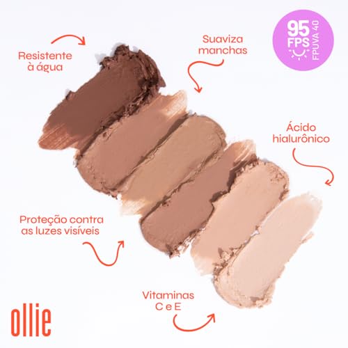 Protetor solar Ollie em bastão com cor FPS 95#30